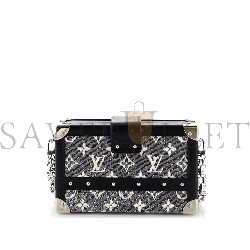 LOUIS VUITTON PETITE MALLE HANDBAG MONOGRAM JACQUARD DENIM M21462 (20*12.5*6cm)